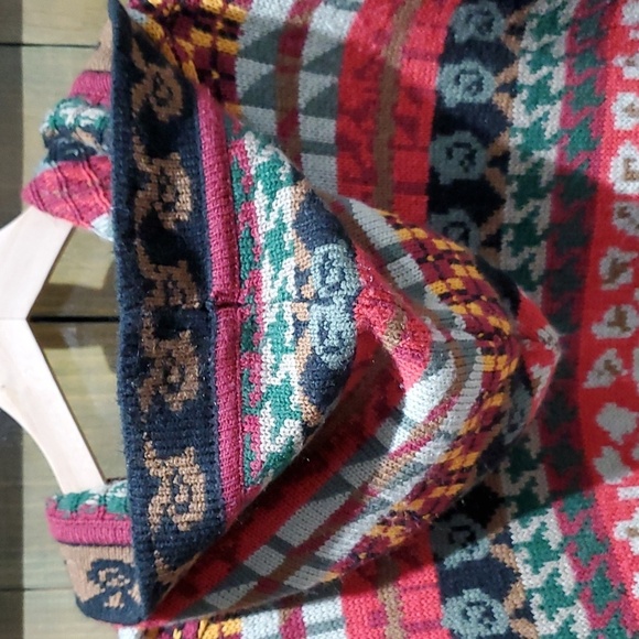 PLUS SIZE 3X VINTAGE FORELLI KNIT CARDIGAN SWEATER HOODIE PATTERN 1980s 1990s - Picture 6 of 7